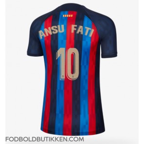 Barcelona Ansu Fati #10 Hjemmebanetrøje Dame 2022-23 Kortærmet